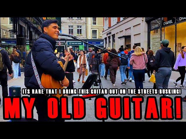 Busking 'High & Dry' - Radiohead Acoustic Cover in the DUBLIN CITY STREETS!