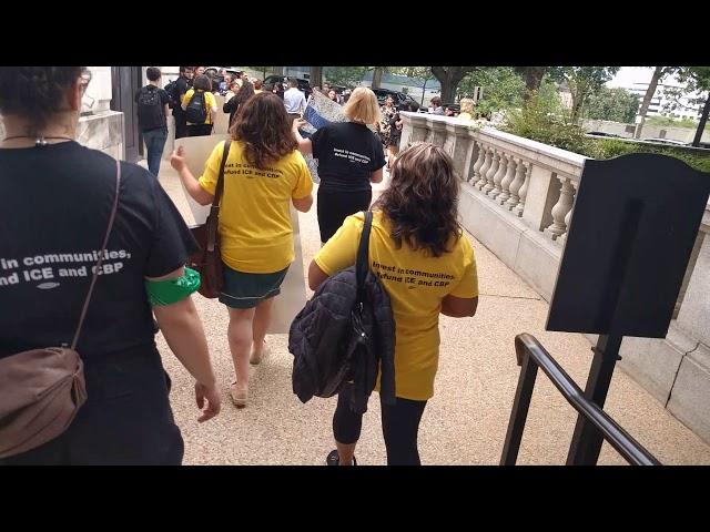 DEFUND HATE action in the Russel Senate Building, Capitol Hill Washington DC
