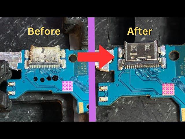 C Type Charging Connector Replacement #mobilerepair #electronics