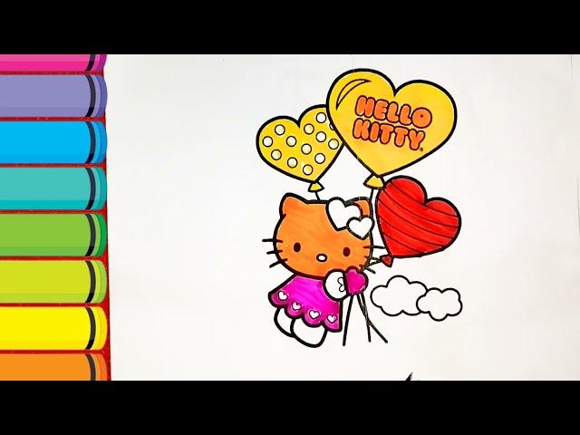 Kitty  Drawing, Painting and Coloring for Kids and Toddlers// How to Draw a Kitty Mermaid #drawing