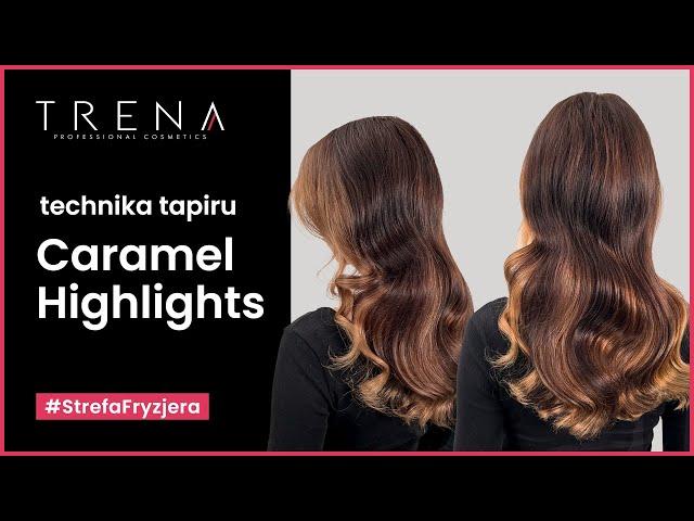 Koloryzacja techniką tapiru | Trena x Przystanek Cięcie  | Schwarzkopf IGORA | Caramel highlights