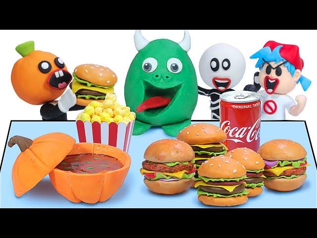 Mukbang vs FRIDAY NIGHT FUNKIN & Muppy : Fast Food Challenge | FNF Animation ASMR