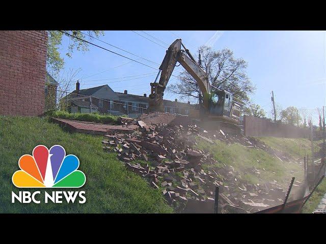 Baltimore's segregationist 'spite wall' torn down