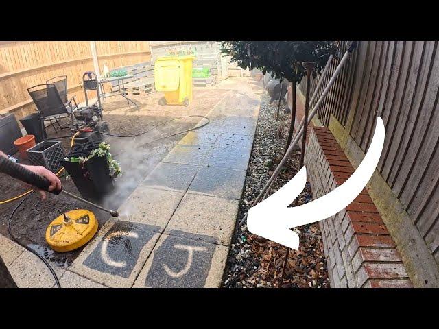 INSANELY Filthy Patio | DIRTY TO CLEAN Satisfying Pressure Washing