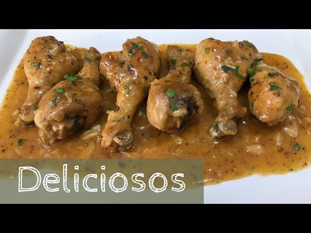 Como Hacer  JAMONCITOS de POLLO al AJILLO | MUSLOS de POLLO al AJILLO