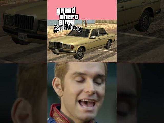 Ranking Grand Theft Auto Admiral Car #shorts #gta #rank #memes