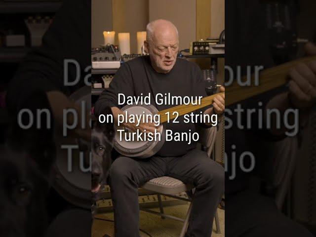 David Gilmour on playing a 12 string Turkish Banjo in the new album: Good Boy. Sit There. Wait.