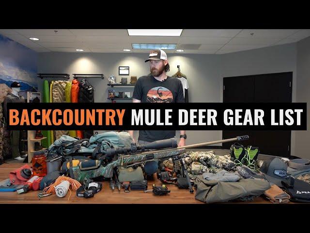 Brady Miller's 2021 Backcountry Rifle Mule Deer Gear List