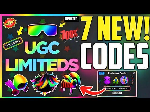 ️Hurry Up️NEW *ALL* WORKING ROBLOX CODES FOR UGC LIMITED CODES 2024 - UGC LIMITED CODES