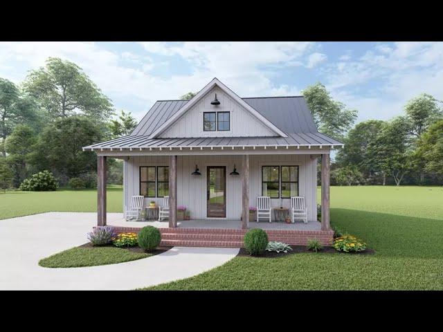 COTTAGE HOUSE PLAN 041-00279 WITH INTERIOR