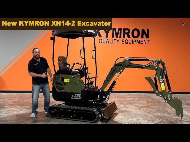 All New KYMRON XH14-2 Mini Excavator Review and test