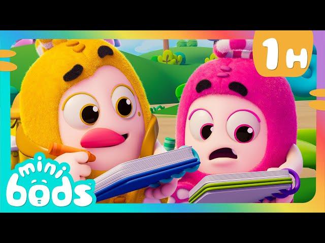 Pelajaran Melukis Bunga | Minibods | Cute Cartoons for Kids @Oddbods Malay