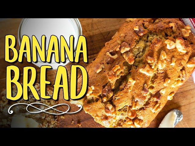 Homemade Moist & Delicious Banana Bread Recipe  (No Yeast)