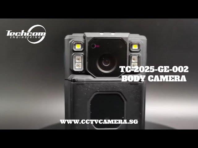 Our latest Body Worn Camera - TC-2025-GE-002 | Techcom Engineering Pte. Ltd