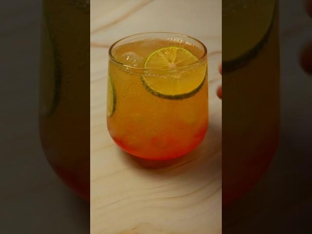 Sunrise Mocktail Recipe | Easy 3-Ingredient Summer Drink | Aesthetic Layered Mocktail #mocktails