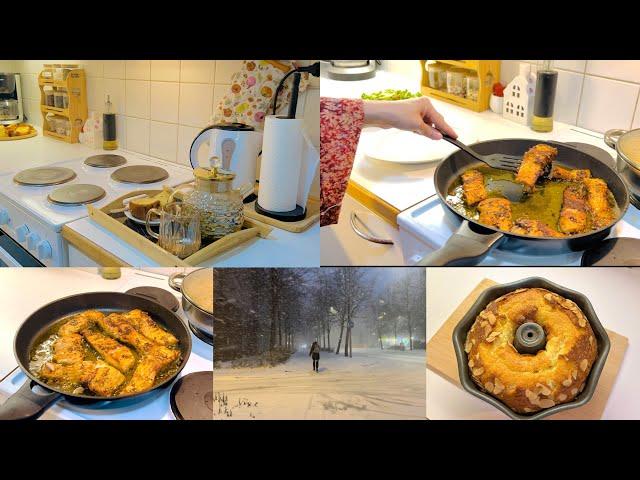 Silent vlog | aesthetic cooking & baking| slow living |cozy winter Finland