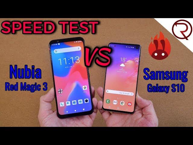 Samsung Galaxy S10 VS Nubia Red Magic 3 SPEED TEST