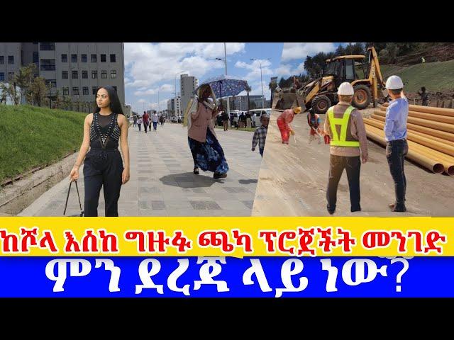  ግዙፉ ከሾላ እስከ ጫካ ፕሮጀችት መንገድ  ምን ደረጃ ላይ ነው?      Addis Ababa walking Tour 2024 , Ethiopia [4K]