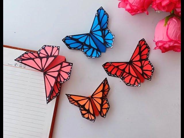 ORIGAMI BUTTERFLY BOOKMARK.