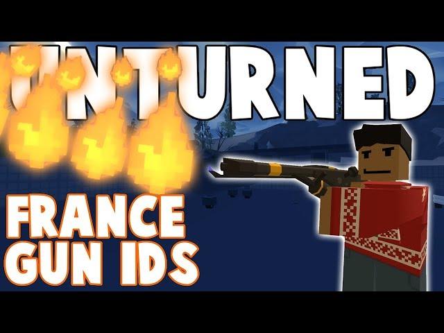 ALL FRANCE GUN IDS! (Unturned)