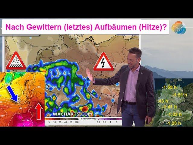 Nach Gewittern (letztes) Aufbäumen hochsommerlicher August-Hitze? Wettervorhersage 01.-08.08.2024.