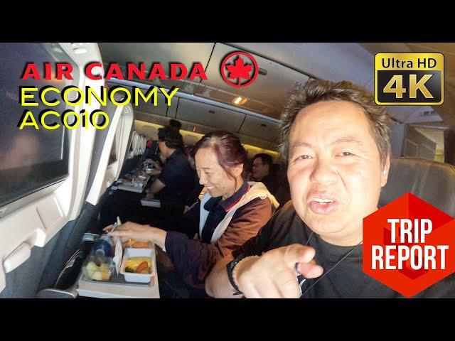 TRIP REPORT (4K) - AIR CANADA AC010 FLIGHT ECONOMY CLASS WIFI TEST KOSHER NRT - YYZ