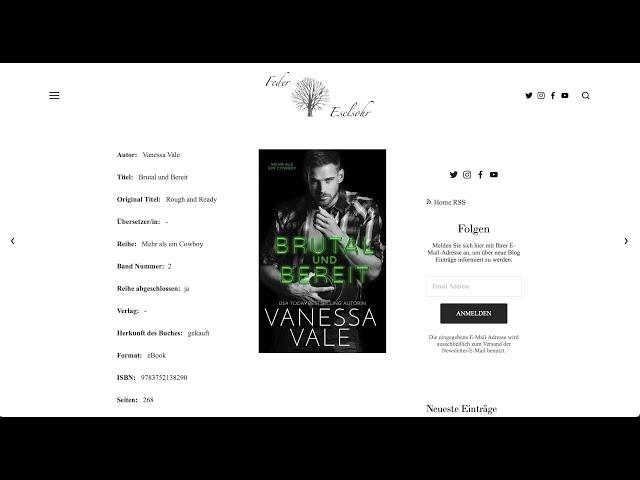 Buchbesprechung: Vanessa Vale - Brutal und bereit (Band 2)