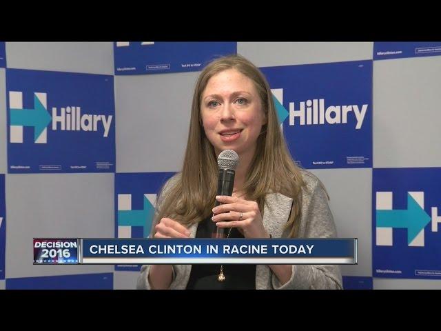 Chelsea Clinton campaigns in Racine Monday