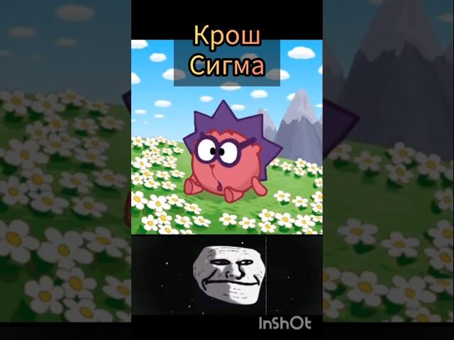 Крош Сигма!#приколы#sigma#shorts#сигма#троллфейс#тролл#meme#memes#мемы#мем#funny#юмор#смех#рек#реки