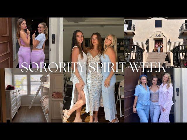 SORORITY SPIRIT WEEK | alpha phi ucla, move in & room tour