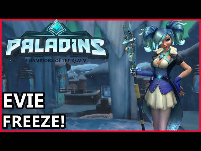 Paladins Evie Gameplay - FREEZE! Evie Guide - Paladins Gameplay Siege