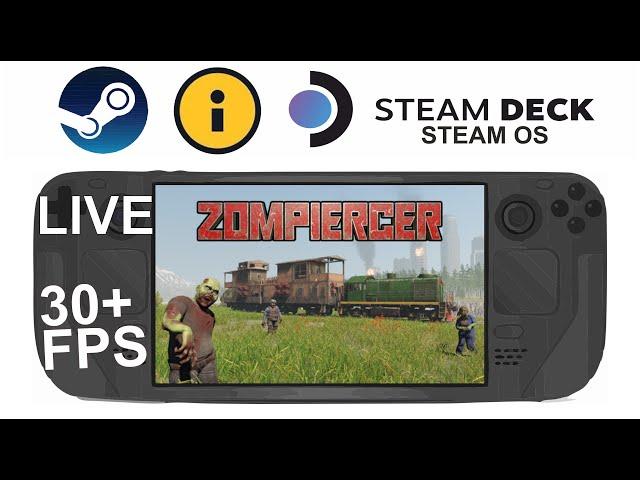 Zompiercer on Steam Deck/OS in 800p 30+Fps (Live)