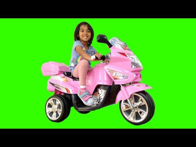 Pink BMW Style Ride On MotorBike Power Wheels | Surprise Toy Unboxing & Assembly Playtime Kids Fun