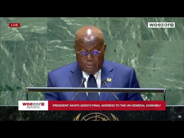 WATCH LIVE | President Akufo Addo's Final Address to the UN General Assembly | WoezorTV