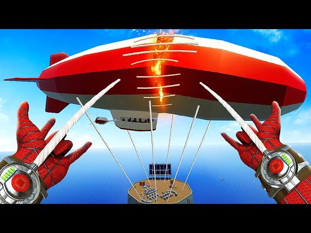 Spiderman Makes a Blimp CRASH - Superfly VR Gameplay