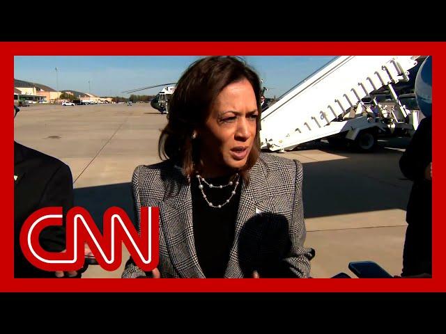 Hear Kamala Harris react to Donald Trump’s rally at MSG