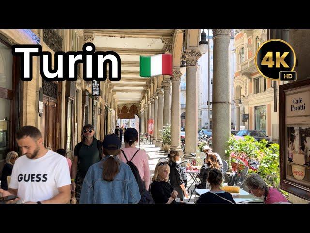 Turin, Italy   Walking Tour June 1, 2024 City Walk 4K HD