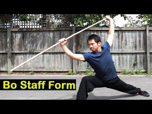 Shaolin Kung Fu Training - Yin Shou Staff Session 1