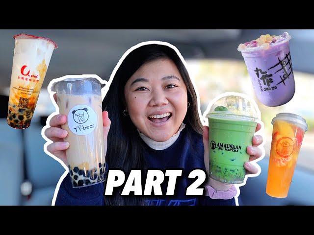 TRYING EVERY BOBA SHOP IN EAST BAY (Berkeley, Oakland, Alameda, etc) PART 2