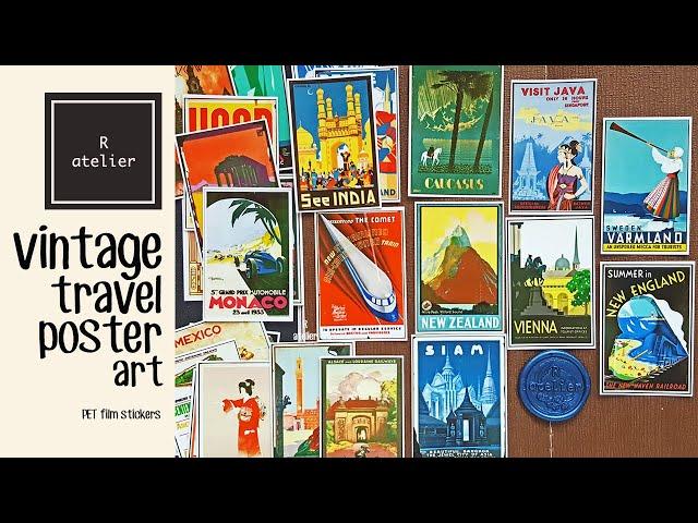 Vintage Travel Posters Stickers