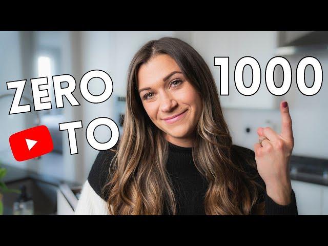 Get Your First 1000 Subscribers on Youtube | How to Grow as a Small YouTuber 2023