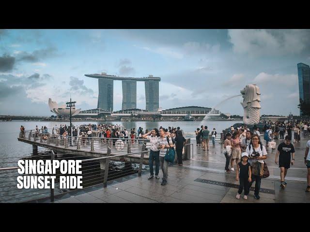 Singapore Downtown Sunset Ride (Jan 2024)