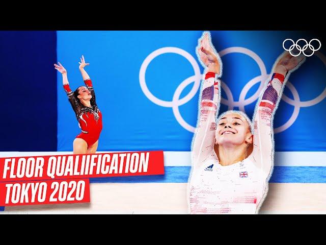 FULL Women's floor qualification - Subdivision 1&2 ‍️ | Tokyo 2020