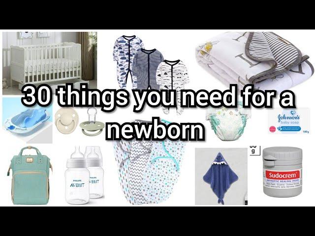 30 things to buy for a newborn baby // baby shopping list