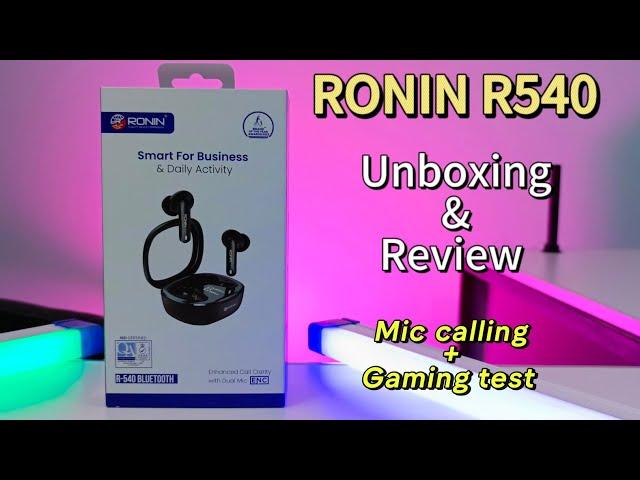 Ronin R540 earbuds | Review and Unboxing | PUBG latency test and sim calling test | Should you buy?