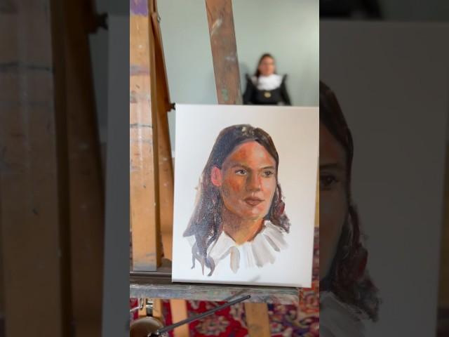 Portrait Painting #portraitpainter #portraitpainting #oilpainting #atelier #art #liveportrait #arte