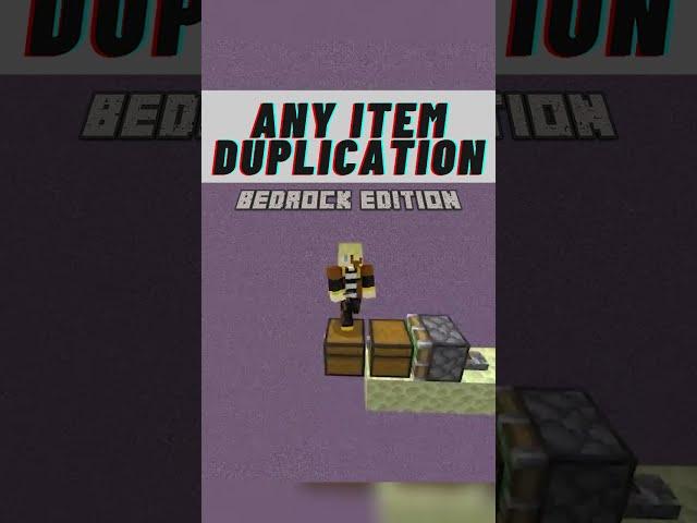 Minecraft Bedrock Any Item Duplication Glitch [Bedrock 1.20.12] #shorts