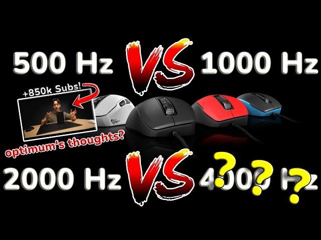 Higher Hertz = Better Gamer? Analyzing Gaming Mouse Polling Rates | Is 4k Hz Worth it?