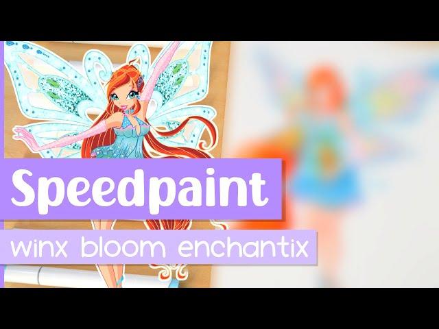 Drawing BLOOM (Enchantix) from WINX CLUB in My Style | Marker Speedpaint | iiKiui