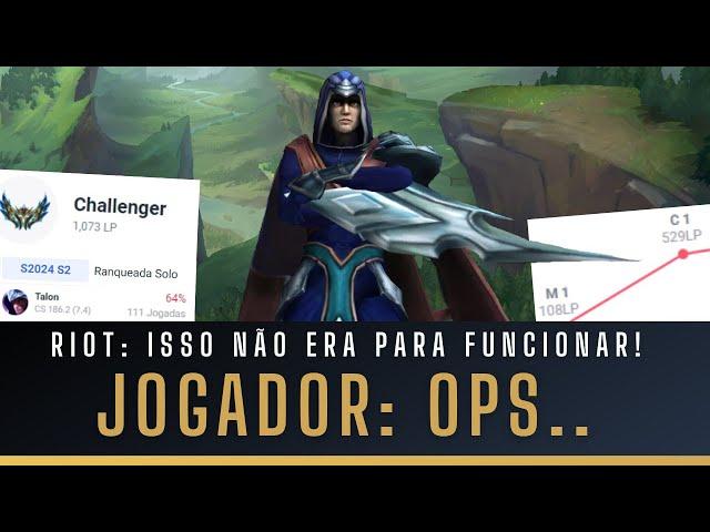 JOGADOR DE LOL DESCOBRE COMO VENCER TODO JOGO NÍVEL 1 E VAI DIRETO PRO DESAFIANTE